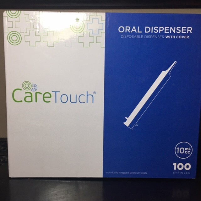 Care Touch Oral Dispenser w/ Cover 10 mL/cc * Qty 100 * Individually Wrapped *