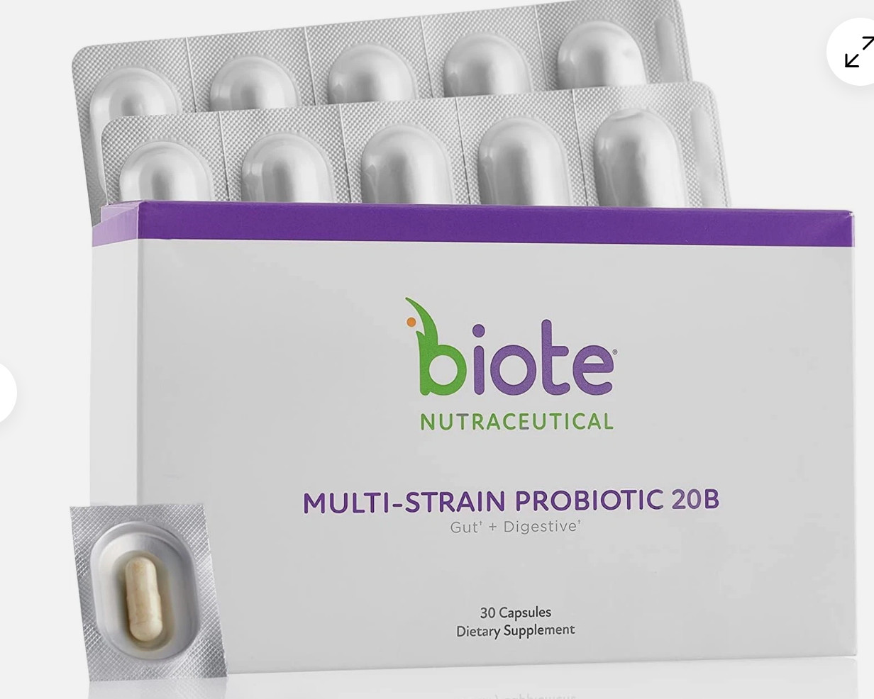Multi Strain PROBIOTIC 30 Capsules Biote Nutraceuticals Digestive