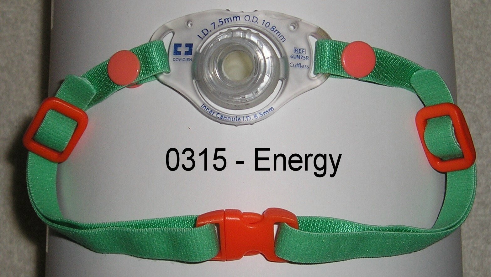 Covidien Shiley CFS UN-R Trach Tube Tie Strap Washable Elastic 0315 Energy