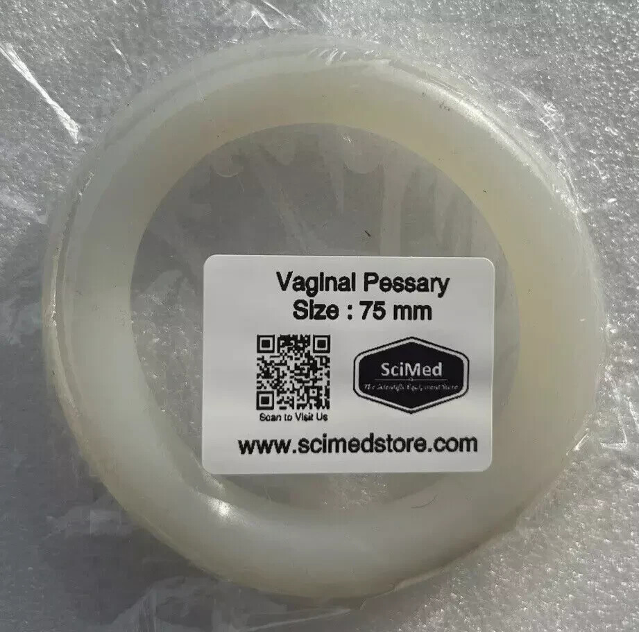 SIZE 75 mm Vaginal Pessary RING Silicone Device Prolapse Pelvic MADE IN USA