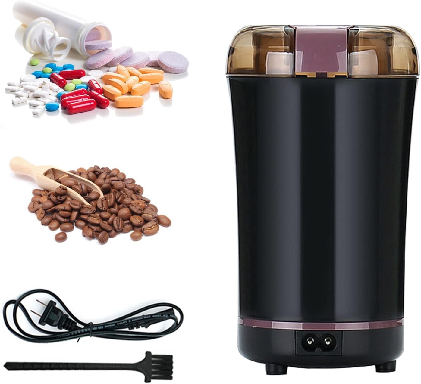 Multifunctional Electric Pill Crusher Grinder- Grind The Medicine and Black