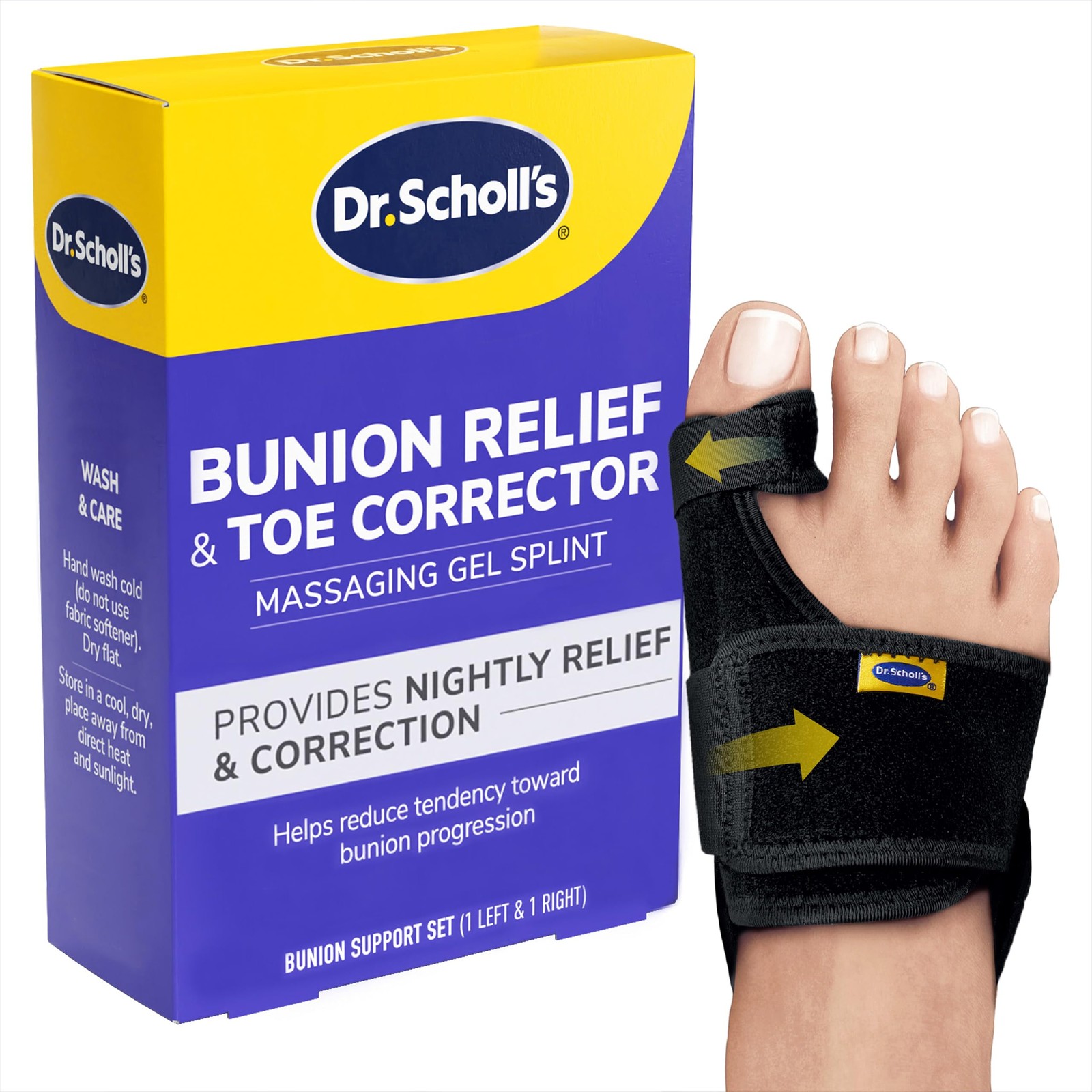 Bunion Corrector Gel Splint Big Toe Straightener Pain Relief Dr Scholls Women