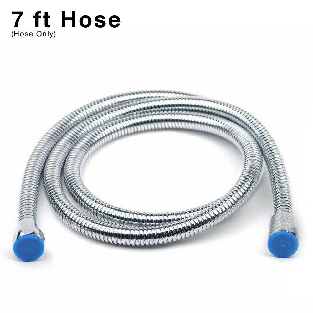 7 Ft Metal Shower Bidet Hose Replacement & Enema Hose for Colon Cleansing