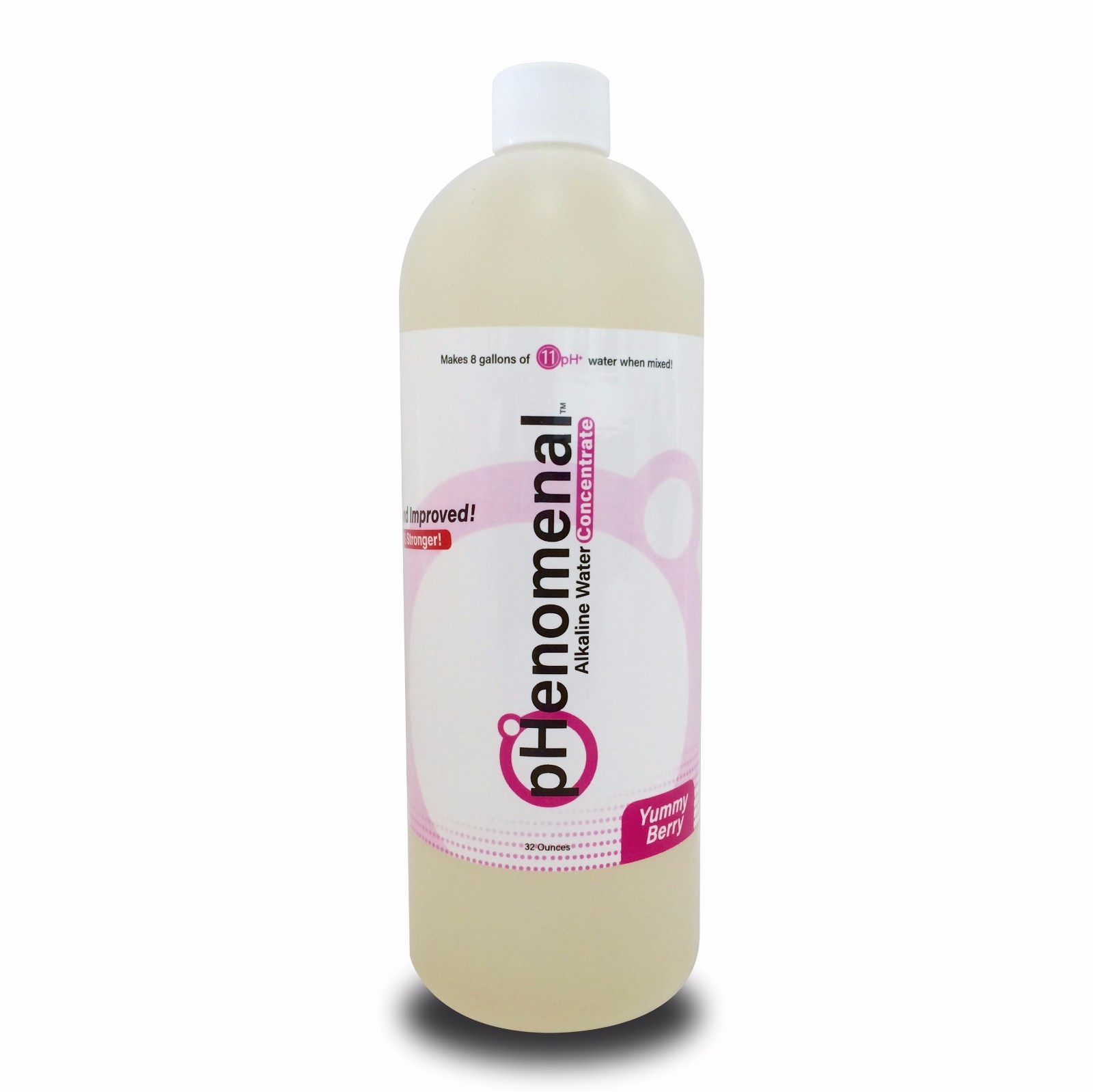 pHenomenal Alkaline Water Concentrate 32oz Yummy Berry Flavor Makes 11pH Water