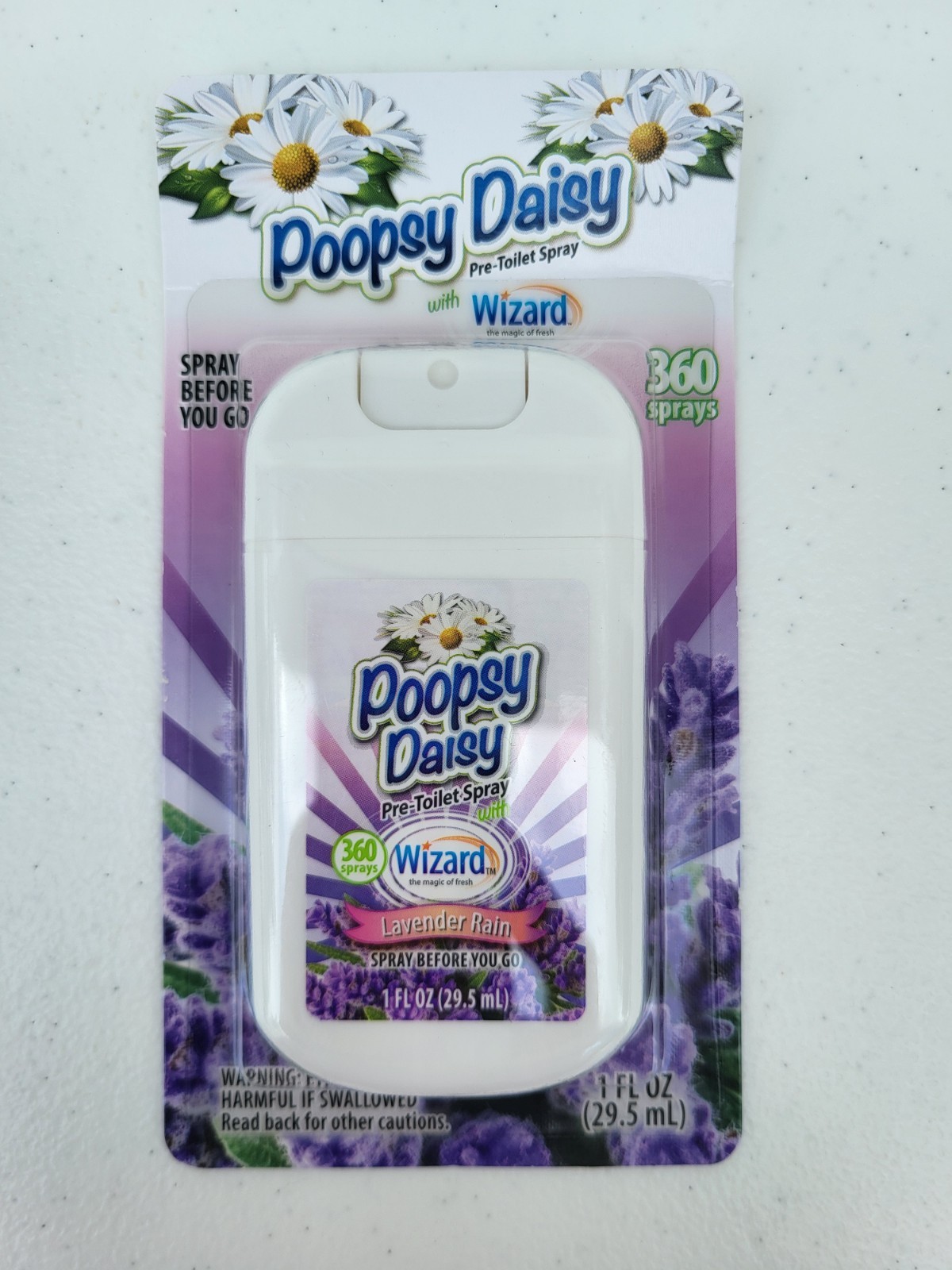Poopsy Daisy Pre-Toilet Spray Lavender Rain 360 Sprays Spray Before You Go