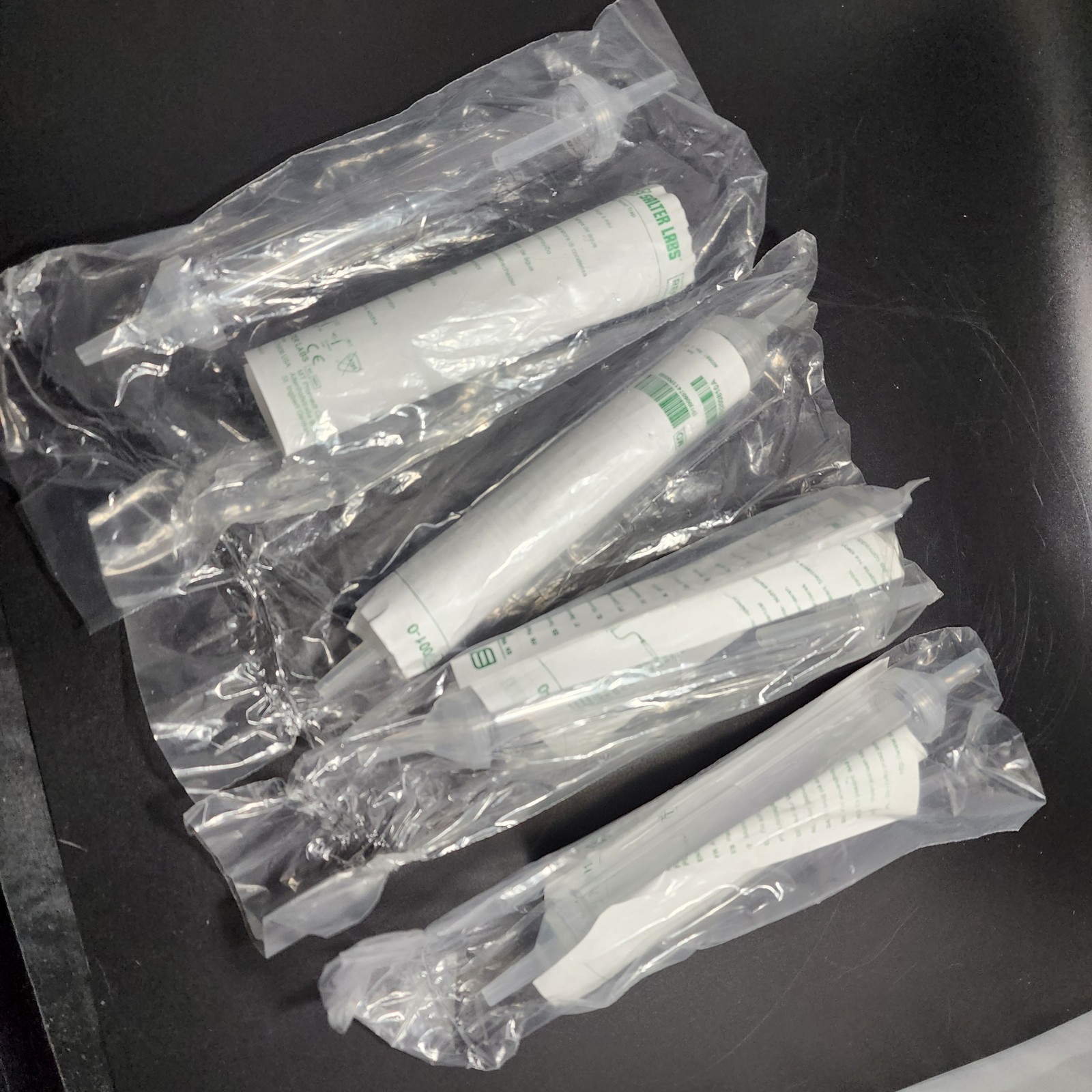 4 PCs Salter Labs In-line Water Trap 7001-0 with screw on ends. NEW, SEALED