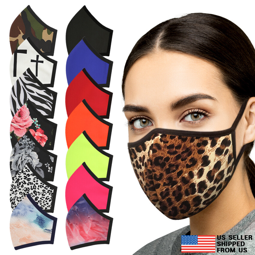 Washable Face Mask – Double Layer Reusable Breathable Unisex Adult Cotton Cloth