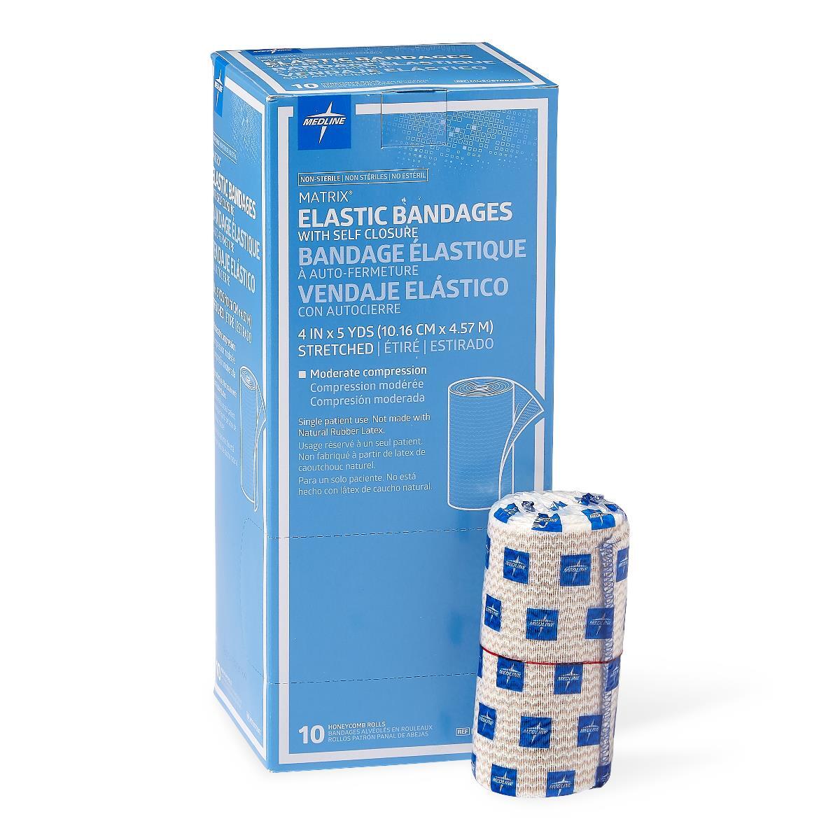 Matrix Elastic Bandages, 4″ x 5 yd, Single