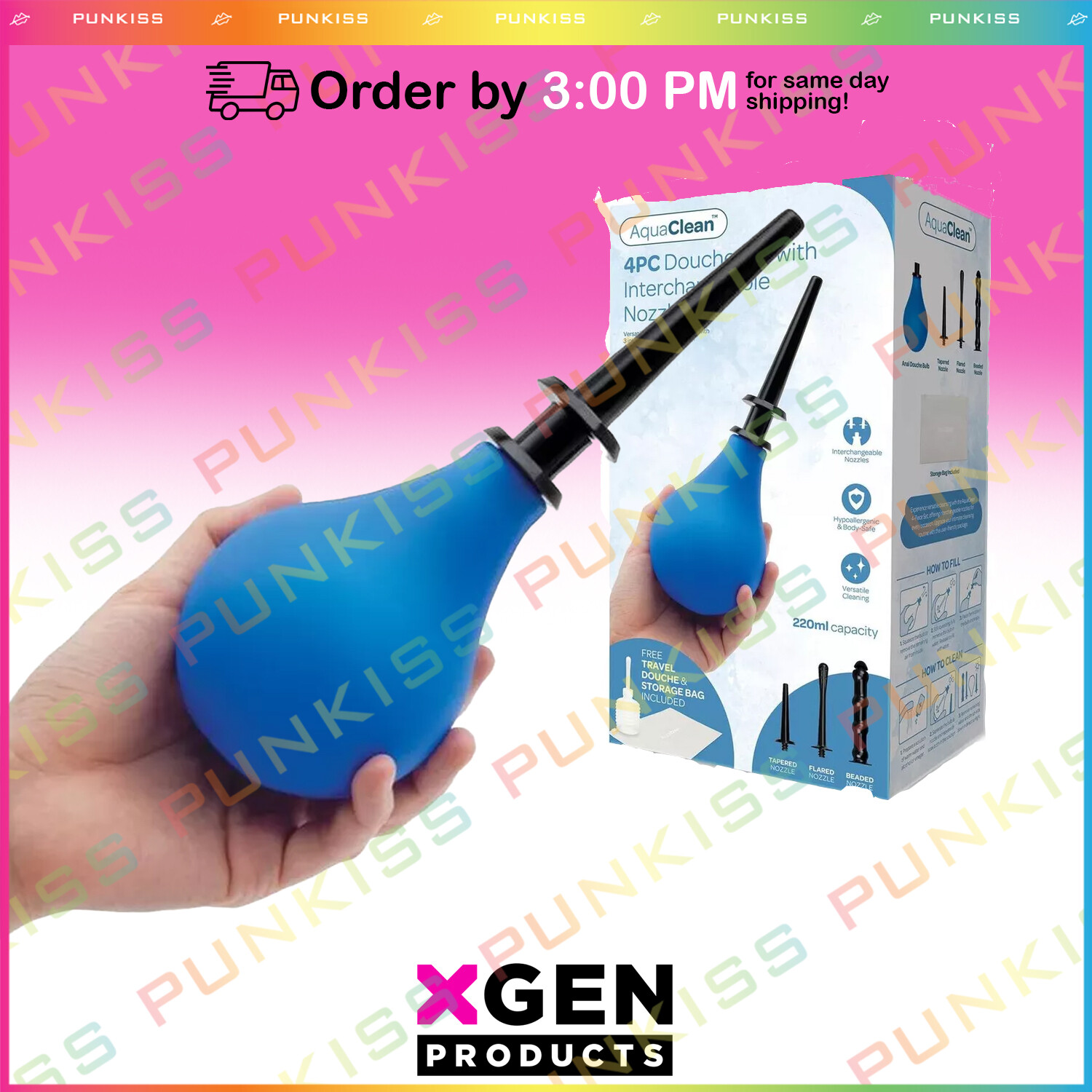 Reusable AquaClean Nozzle💋Anal Douche Vaginal Enema Colon Detox Cleansing Kit