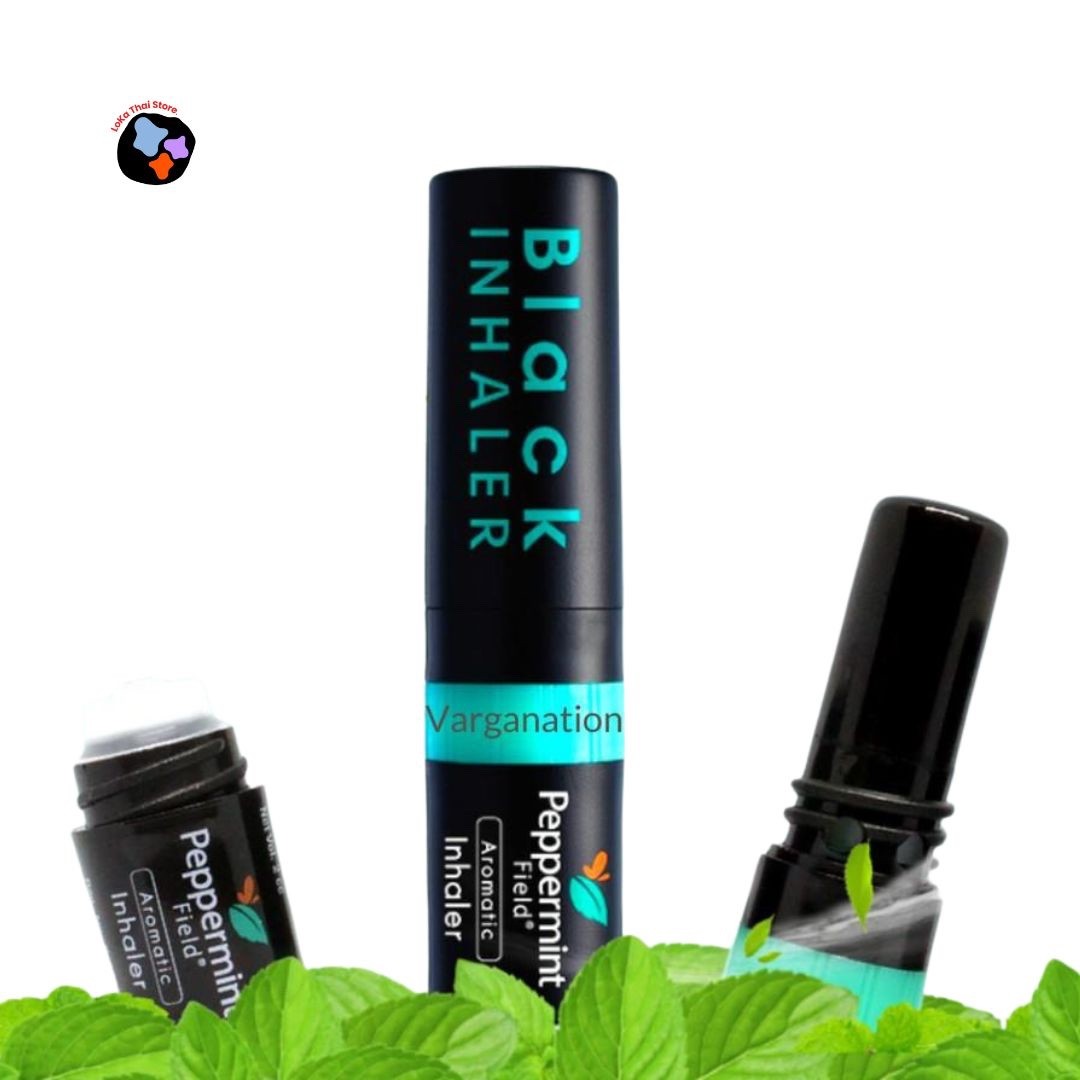 Peppermint Field Black Inhaler Thai Herbal 1 Pc