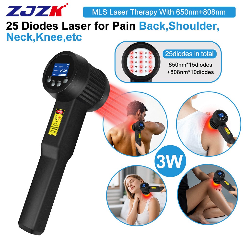 Cold Laser Physiotherapy for Back Neck Knee Pain Arthritis Treatment 808nm 650nm