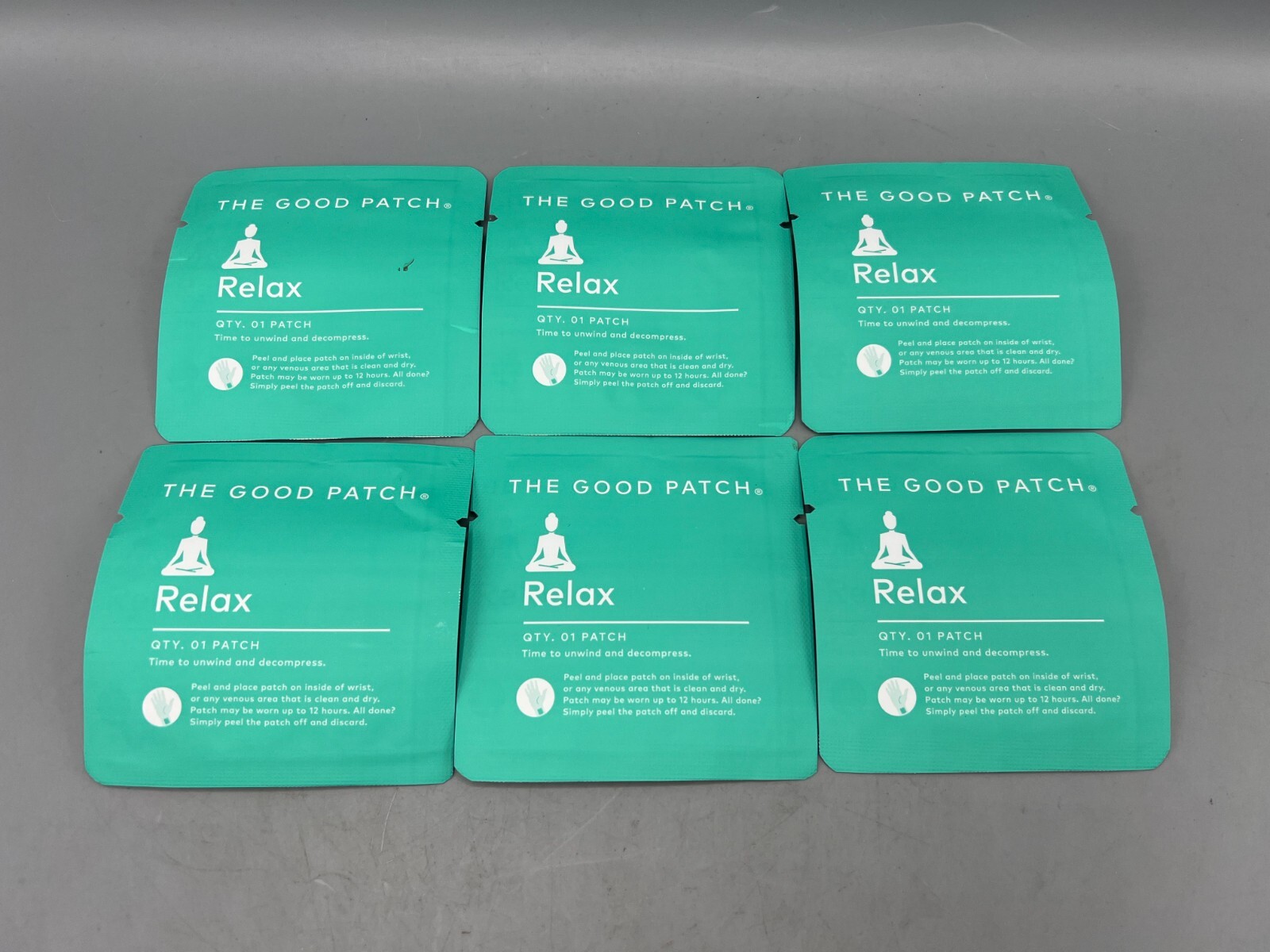 The Good Patch – Relax – Lot of 6 – Free Shipping! Calm Rest Relax