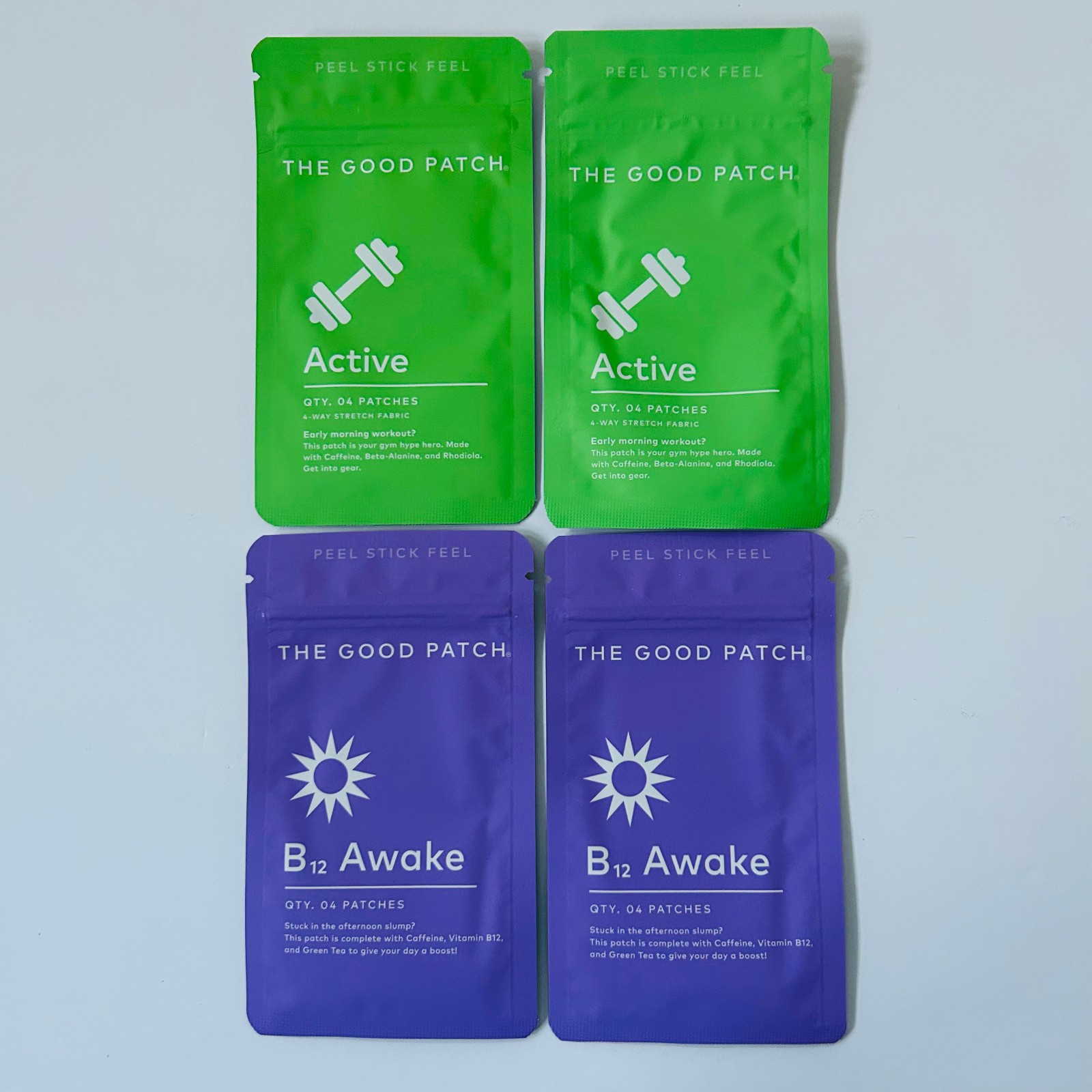 The Good Patch wellness patches – B12 AWAKE+ACTIVE Energy Boost+Relax+Self Care