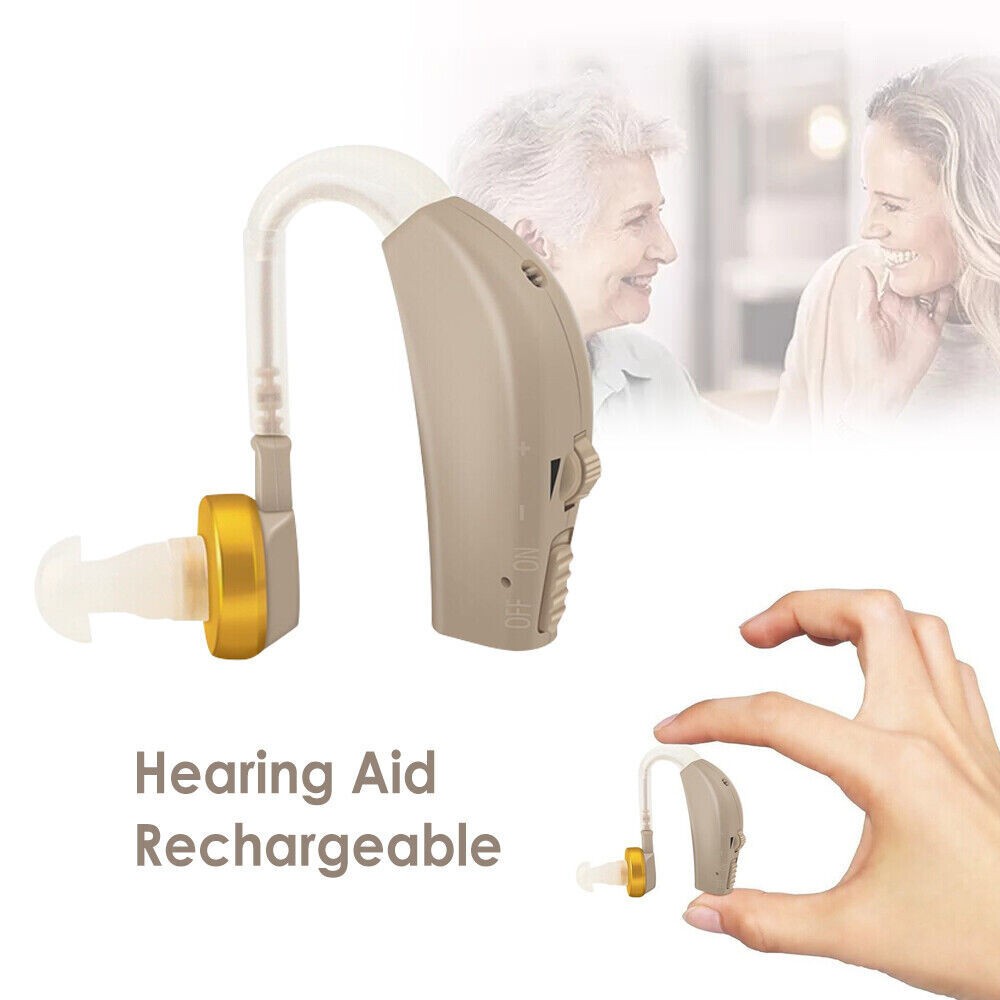 🎁2Pcs Rechargeable Digital Hearing Aids Behind the Ear Sound Voice Amplifier