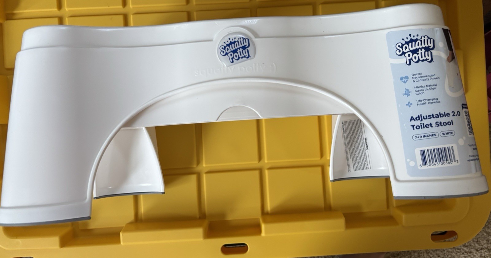 Squatty Potty The Original Bathroom Toilet Stool – 7 Inch (Pack of 1), White