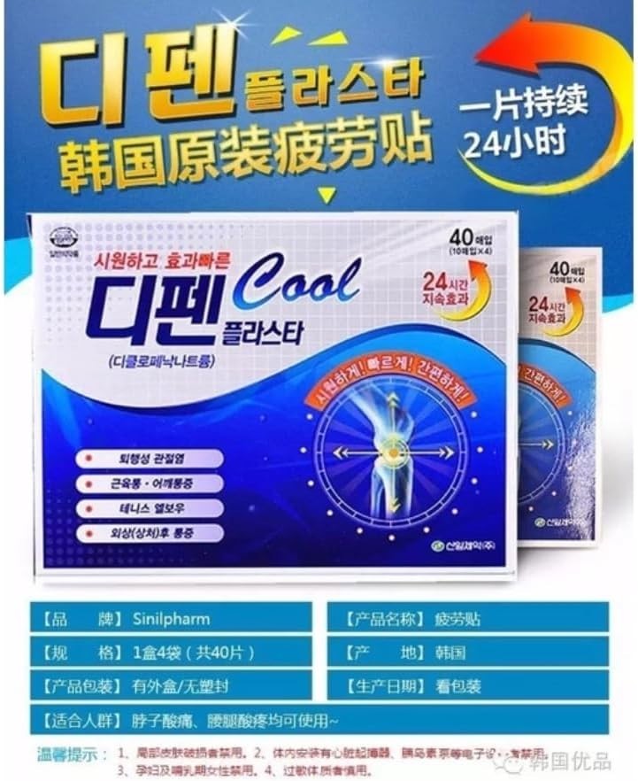 Sinil Pharm Defend Cool Pain Relief Plaster Patch