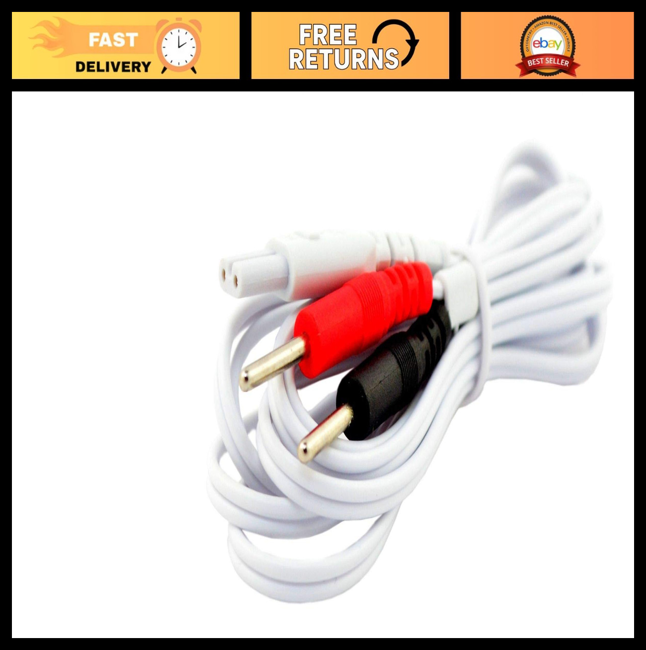 Chattanooga Primera TENS NMES Lead Wires Pair – Pain Relief Electrotherapy Acces