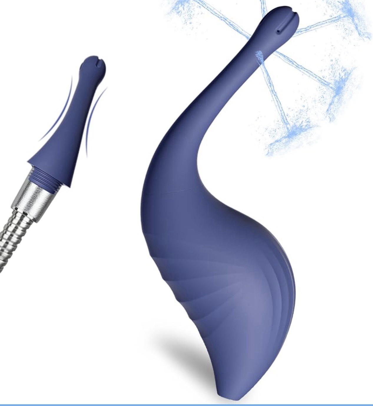 Enema Anal Douches for Men Women – anti Backflow Enema Bulb with Shapeable Silic