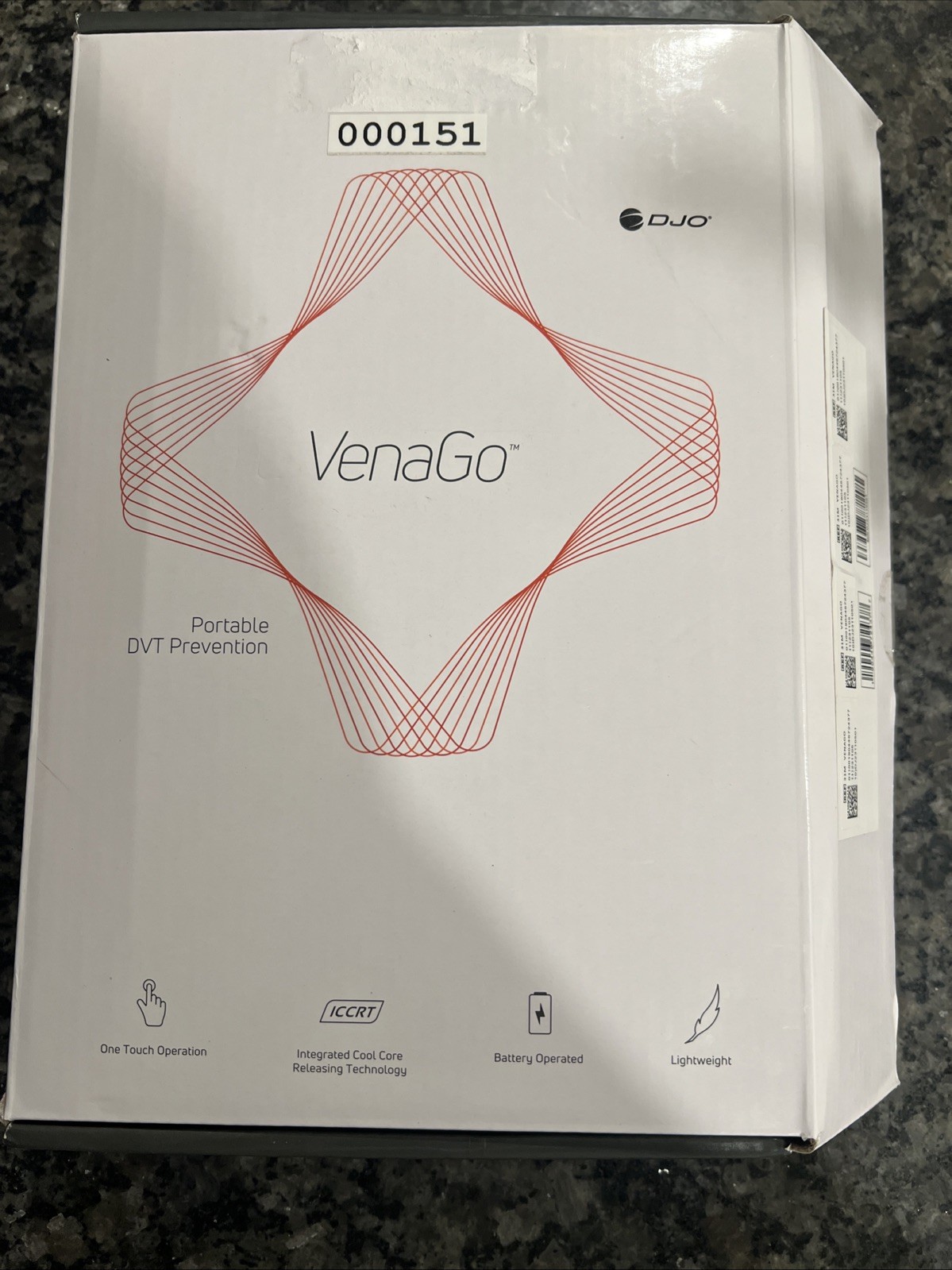VenaGo Portable Compression Device DVT Bloodclot Prevention DJO Circulation NEW