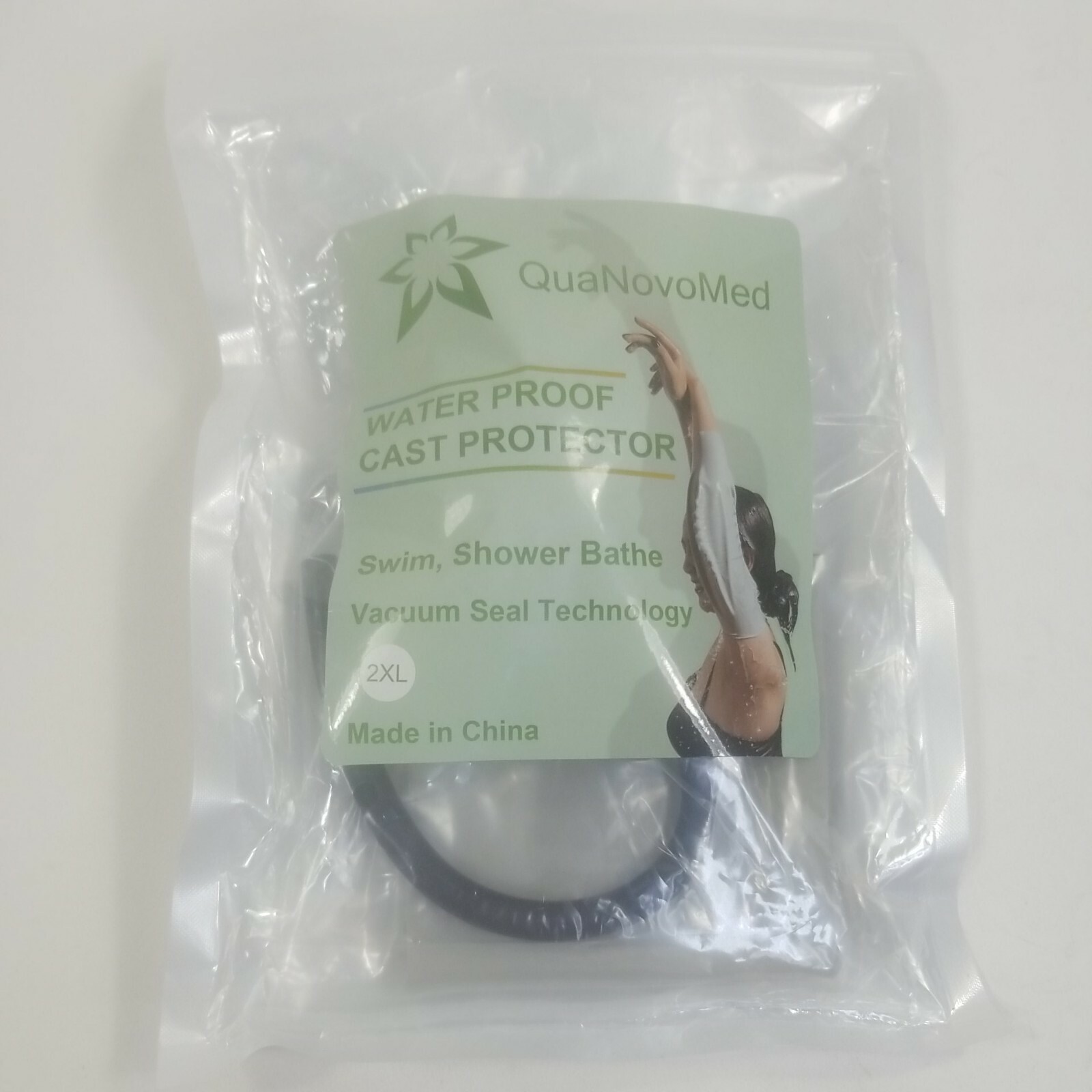 QuaNovoMed Waterproof Cast Protector. Elbow-Knee. Bathe Swim Shower. Size 2XL
