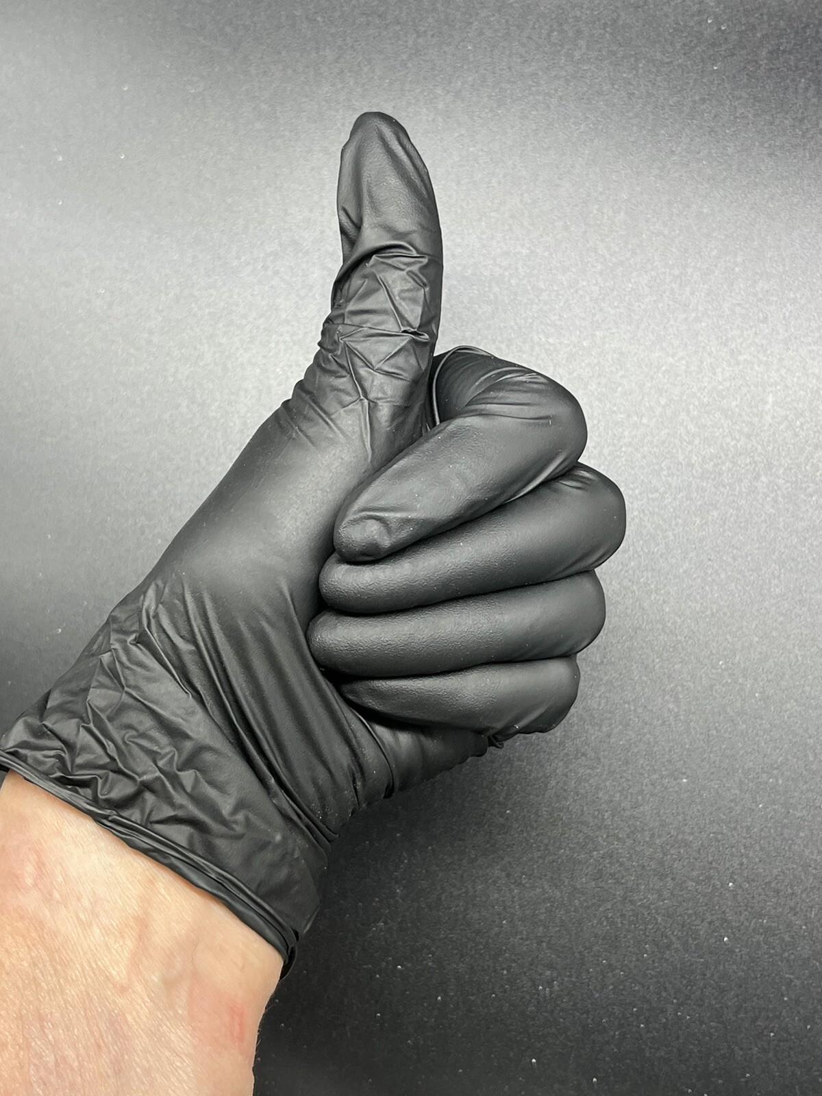 black nitrile gloves