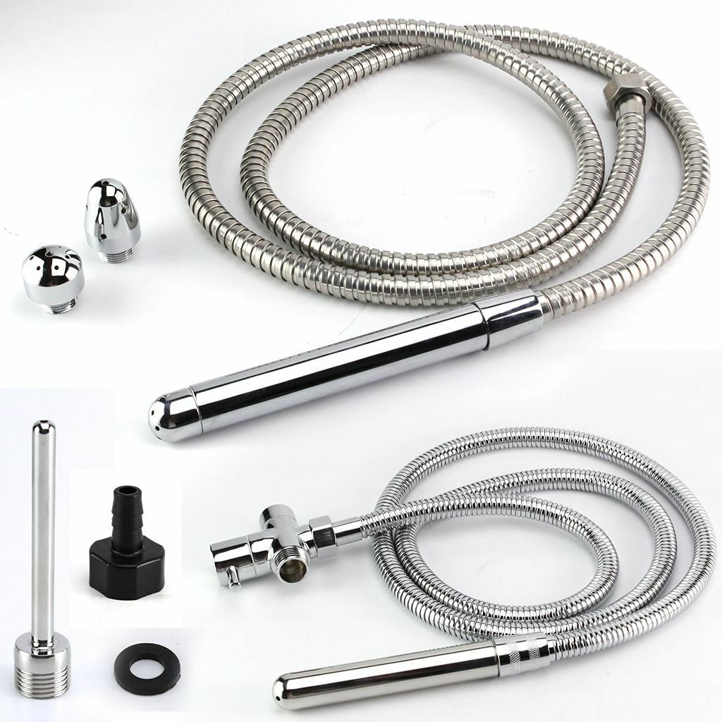 Metal Shower Cleansing Kit Vaginal Anal Enema Colon Douche Enema System Colonic