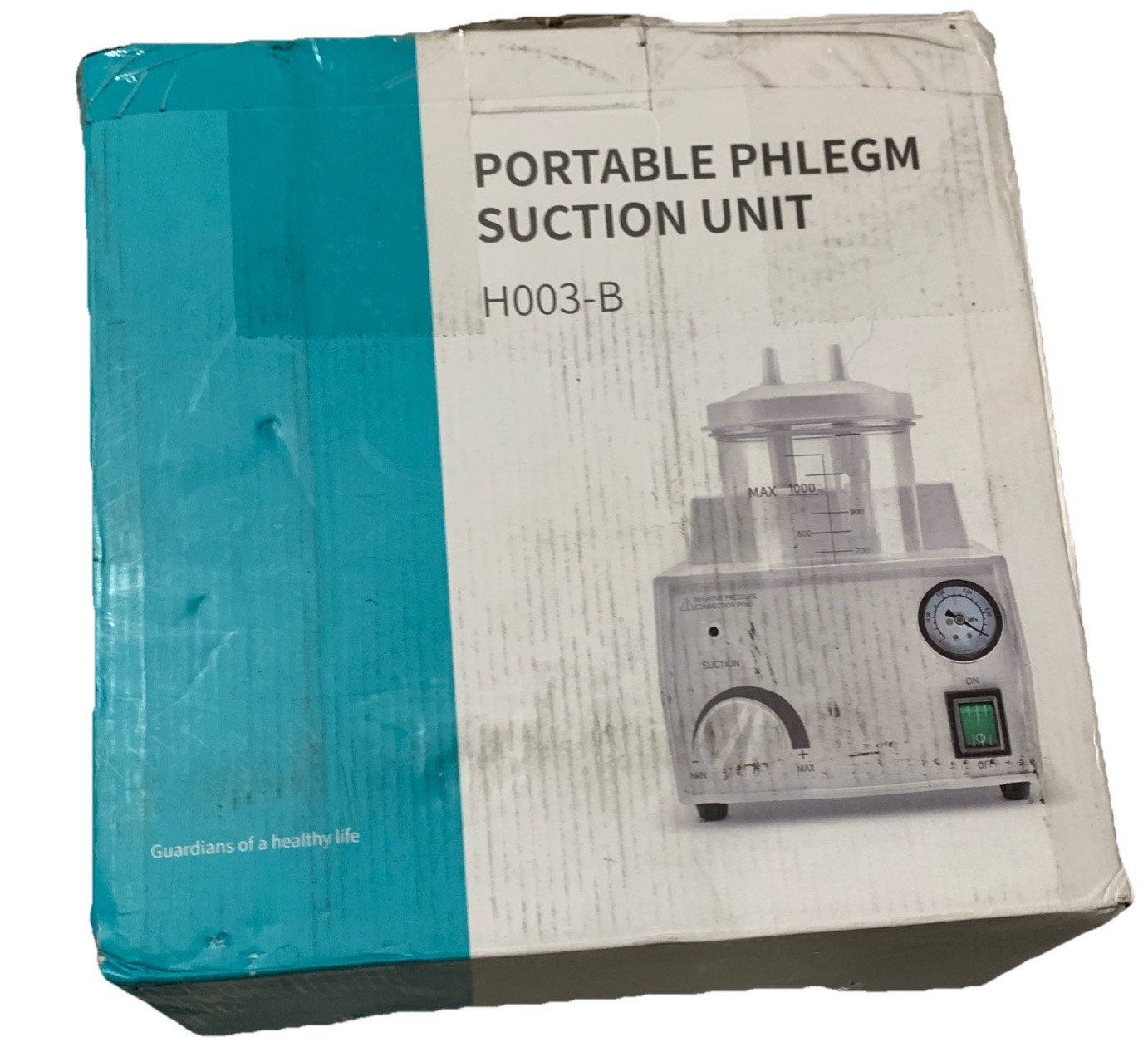 Portable Phlegm Suction Unit H003-B Portable Medical Suction Machine New Open