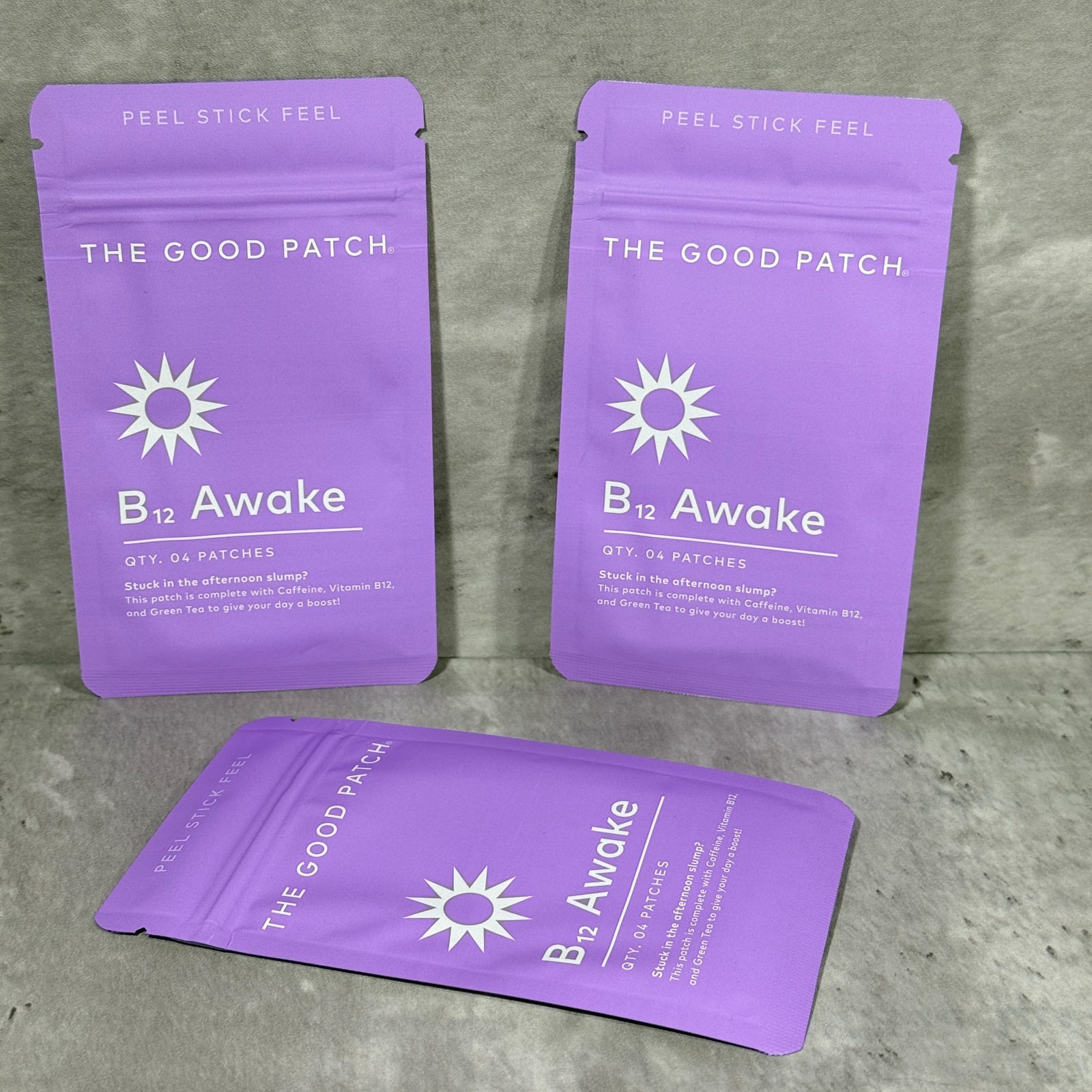 The Good Patch B12 Awake ENERGY Lot of 3 Total of 12 Patches