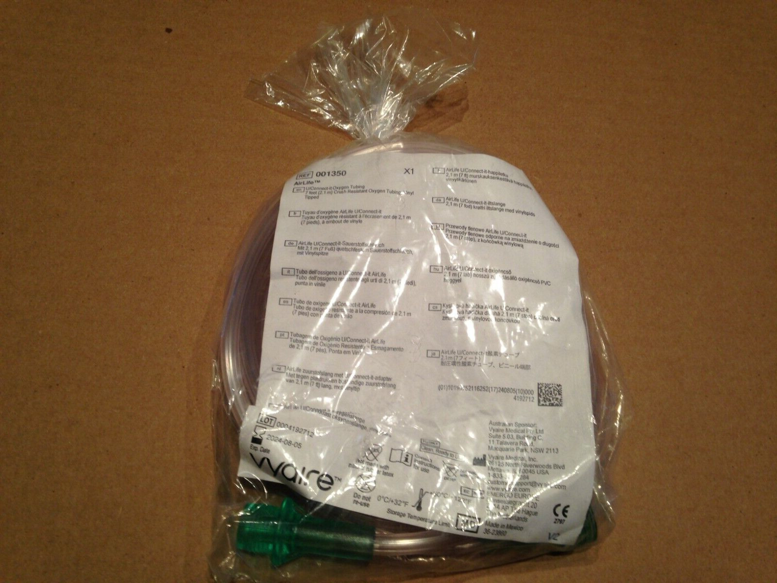 Air Life 001350 7′ Oxygen Tubing