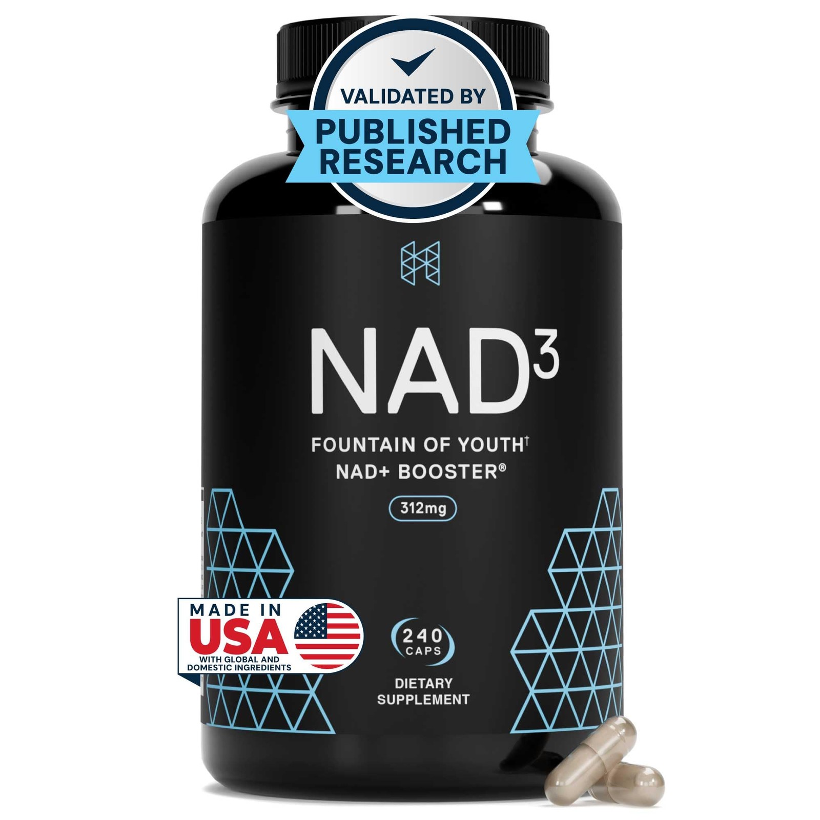 NAD+ Booster Supplement 1ct Clinical Health Energy Support HPN NAD3 Cellular