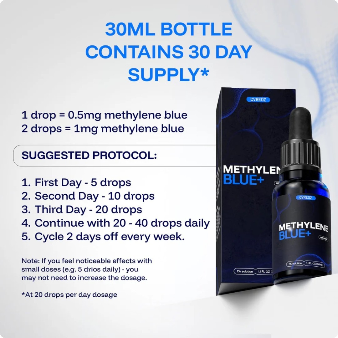 Blue + 1% – USP GRADE – 30mL