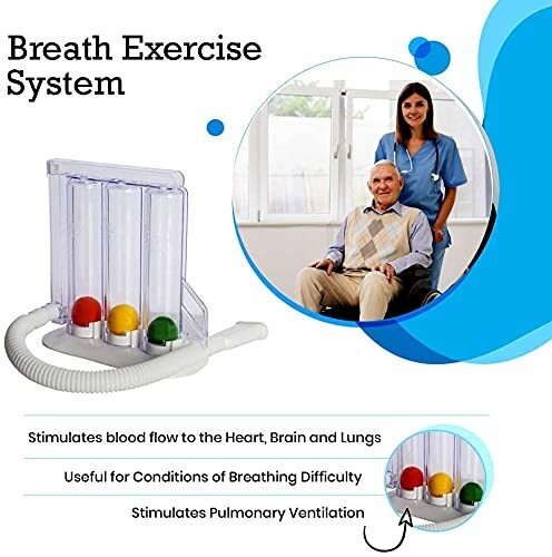 UB UBREATH Breathing Exercise Device for Lung Function Deep Respiration