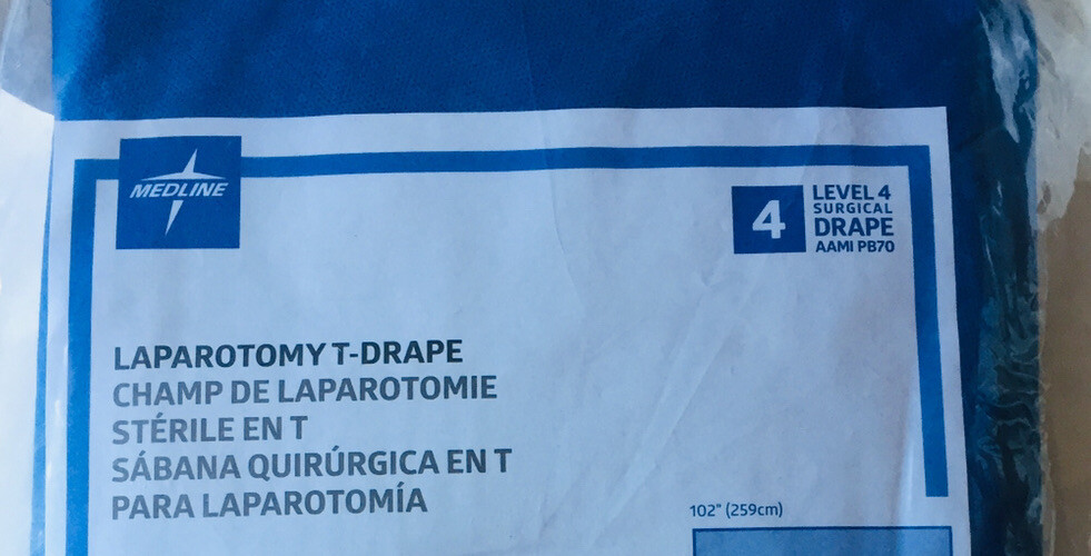ONE LAPAROTOMY T-Drape Level 4 / Size(102″X121″X78″) 3003