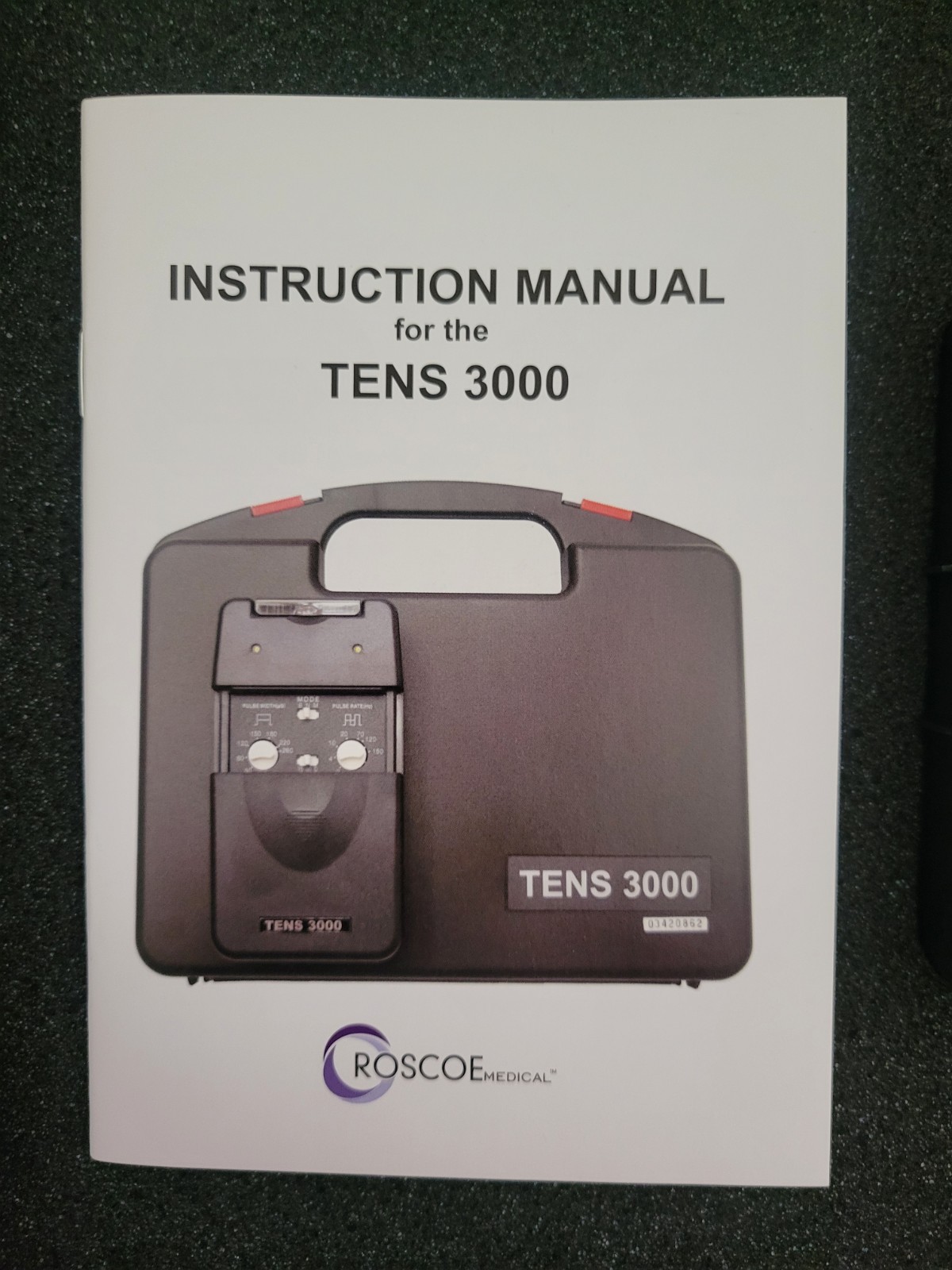 NEW TENS 3000 Analog UNIT with ELECTRODES PADS,COMPLETE-FREE SHIPPING