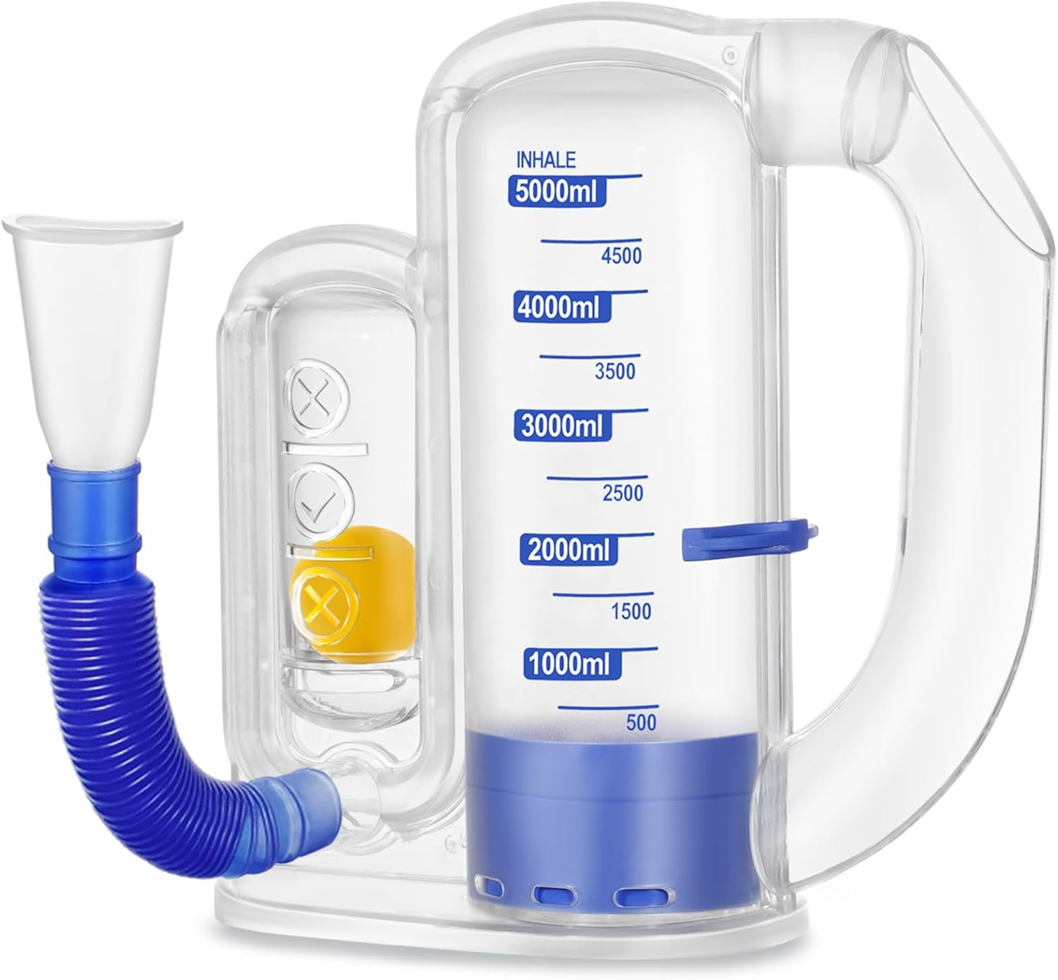 Breathing Exercise Device for Lungs, Lung Exerciser Device – 5000Ml Volumetric D