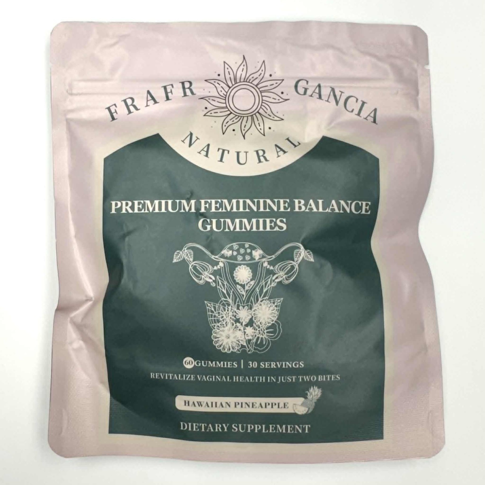 FRAFR GANCIA Vital Source Feminine Balance Gummies Hawaiian Pineapple 30 Gummies