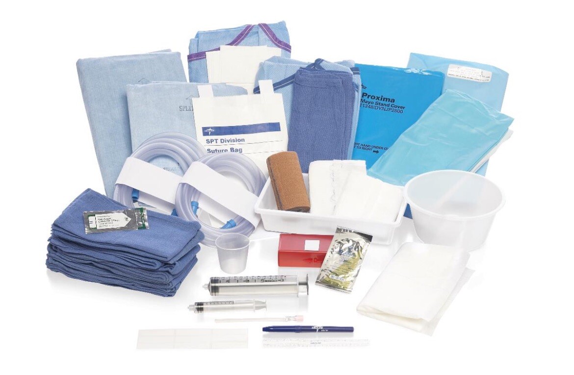 Medline Split Shoulder Surgical Tray I Sterile Kit Factory Sealed Training Use