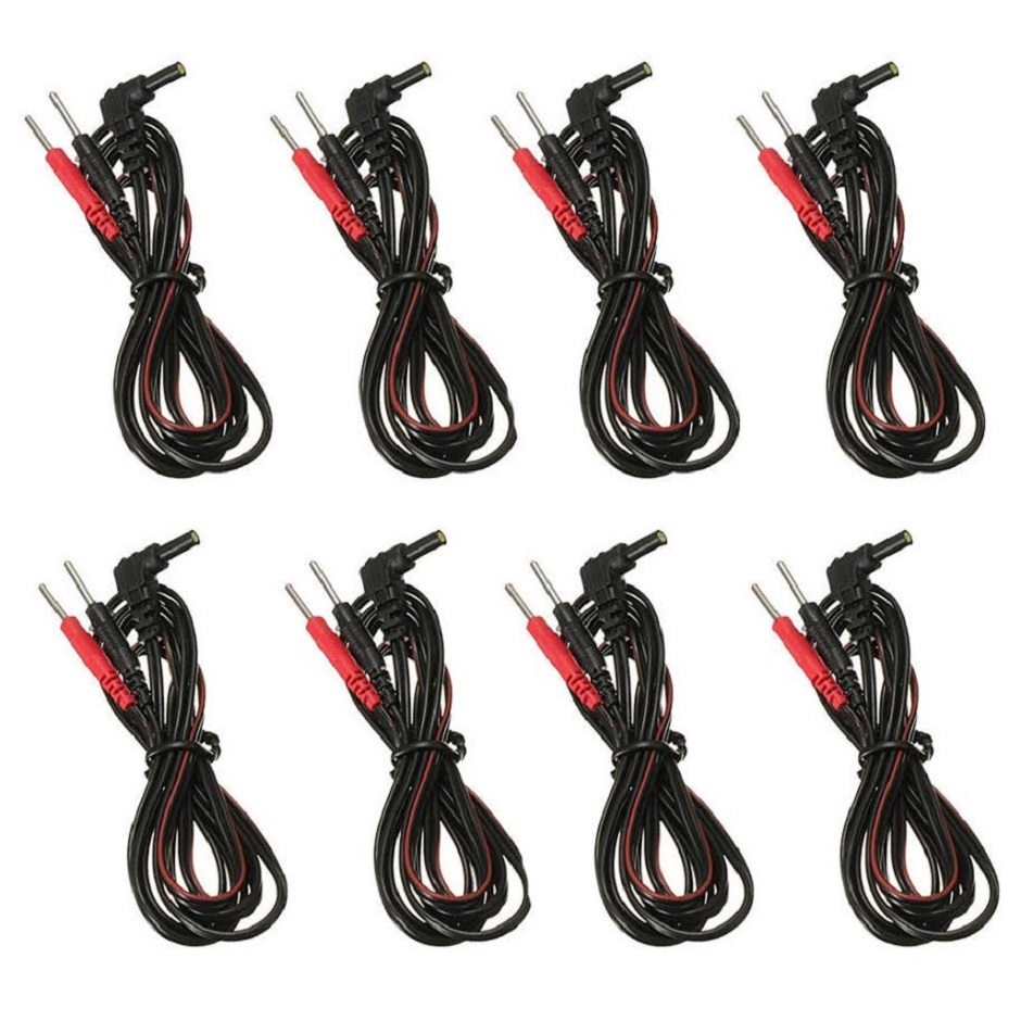 8 TENS Unit Lead Wires FOR INTENSITY 10 TENS 2500 3000 7000 EMS 7500 TWIN STIM