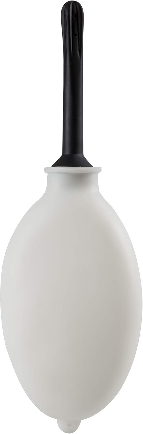 Compact Silicone Douche Bag, Reusable Travel Kit, 11 Fl Oz White