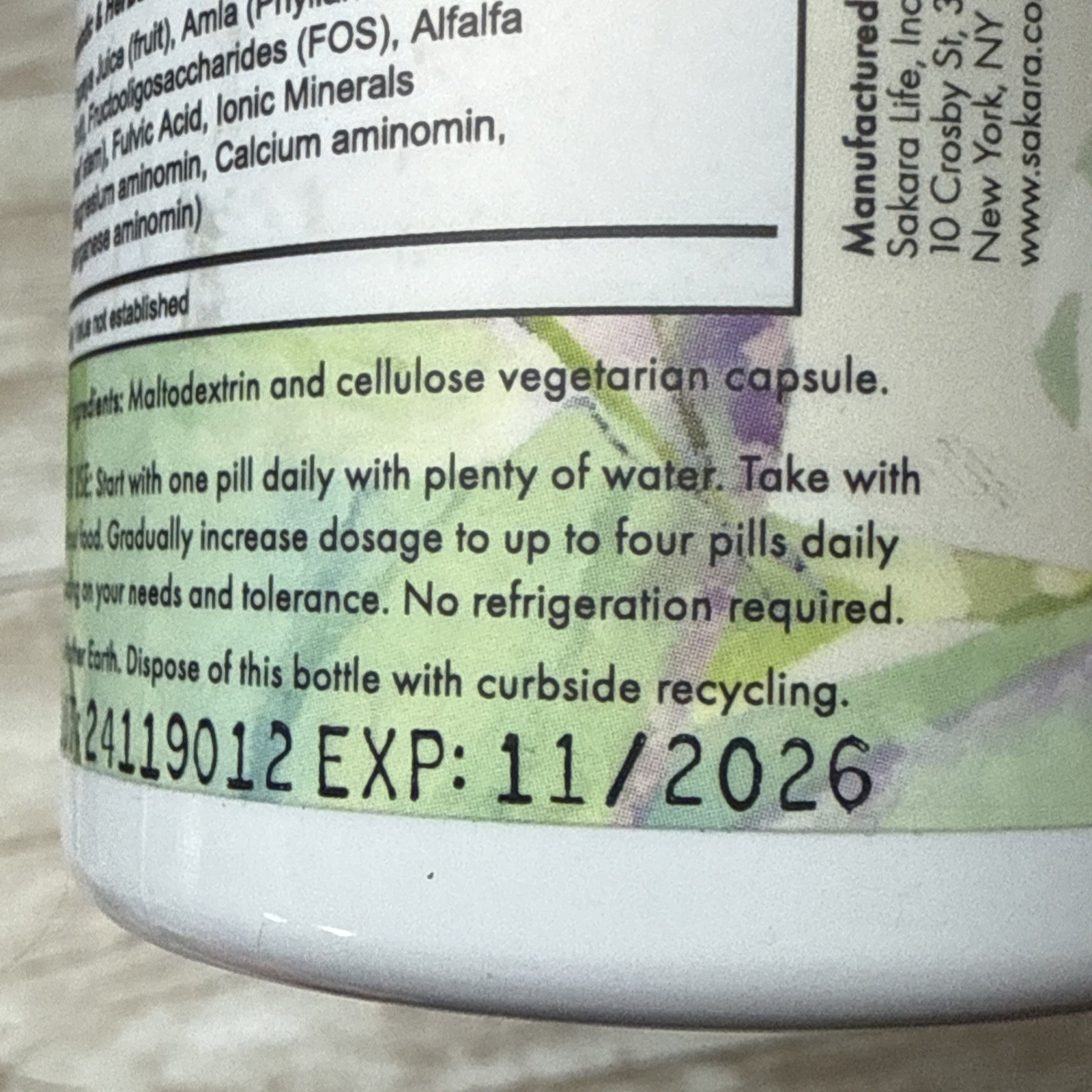 Probiotic Supplement 180 Capsules Digestive Health Women Gut SAKARA Complete