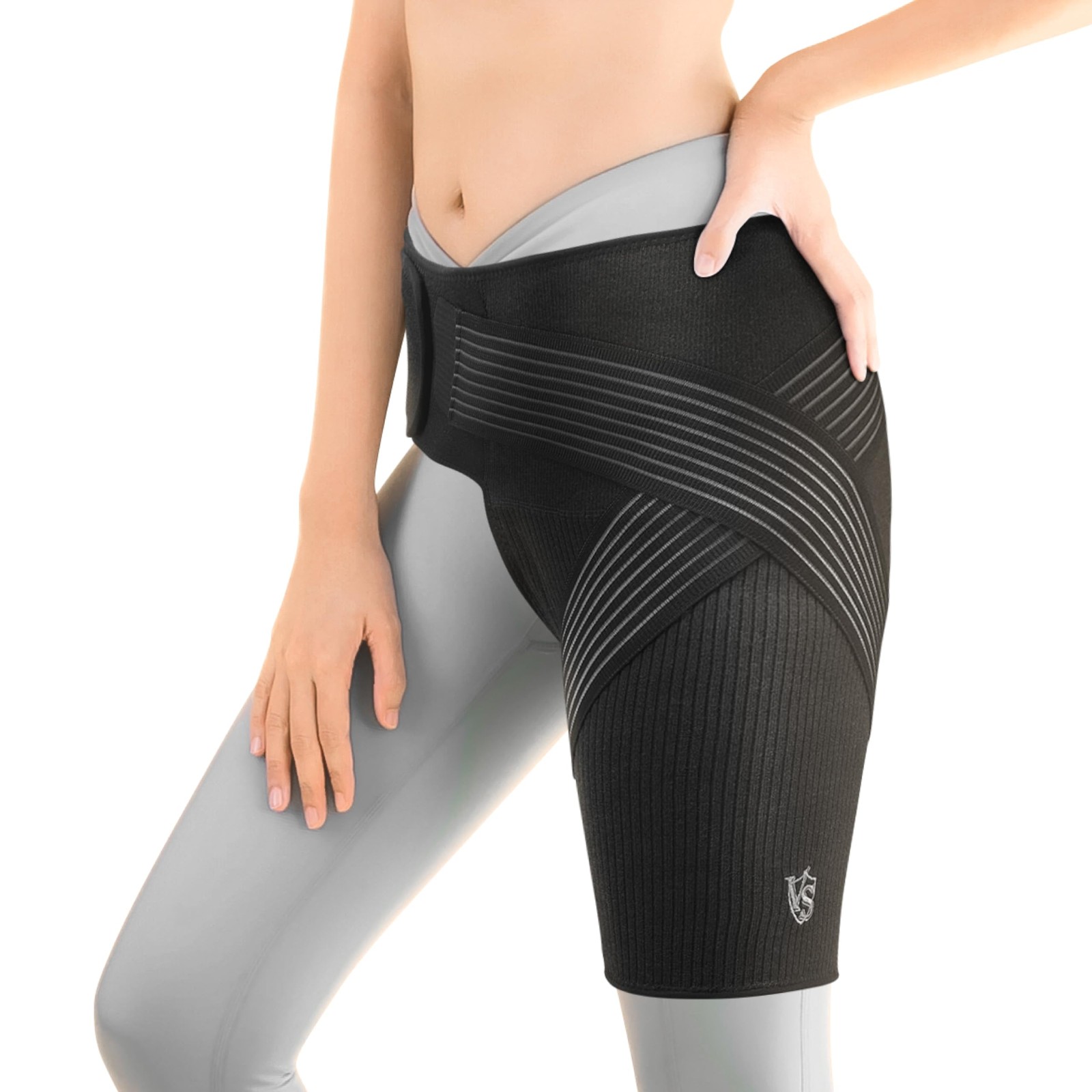 Hip Brace Compression Support Adjustable Graphene Medium Vital Salveo Women Pain