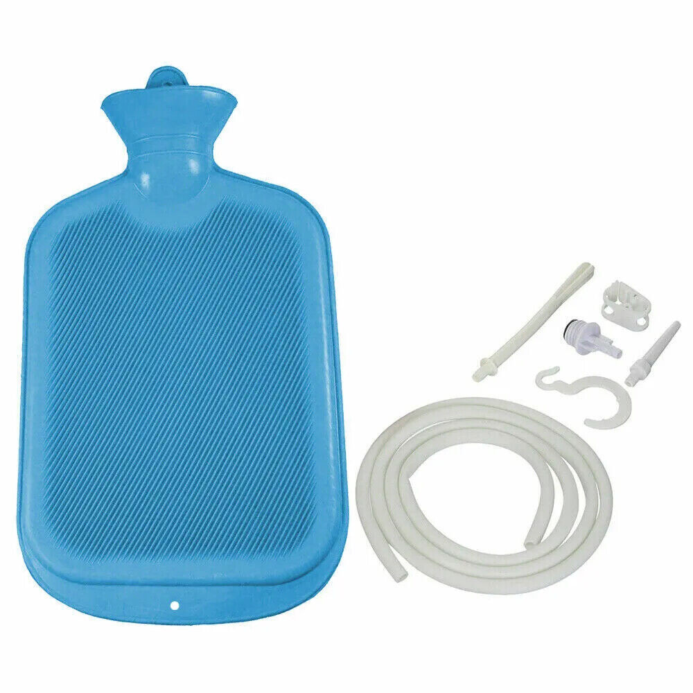 2 Liter Home Enema Douche Kit Hot Water Bottle Bag Reusable Colon Cleansing