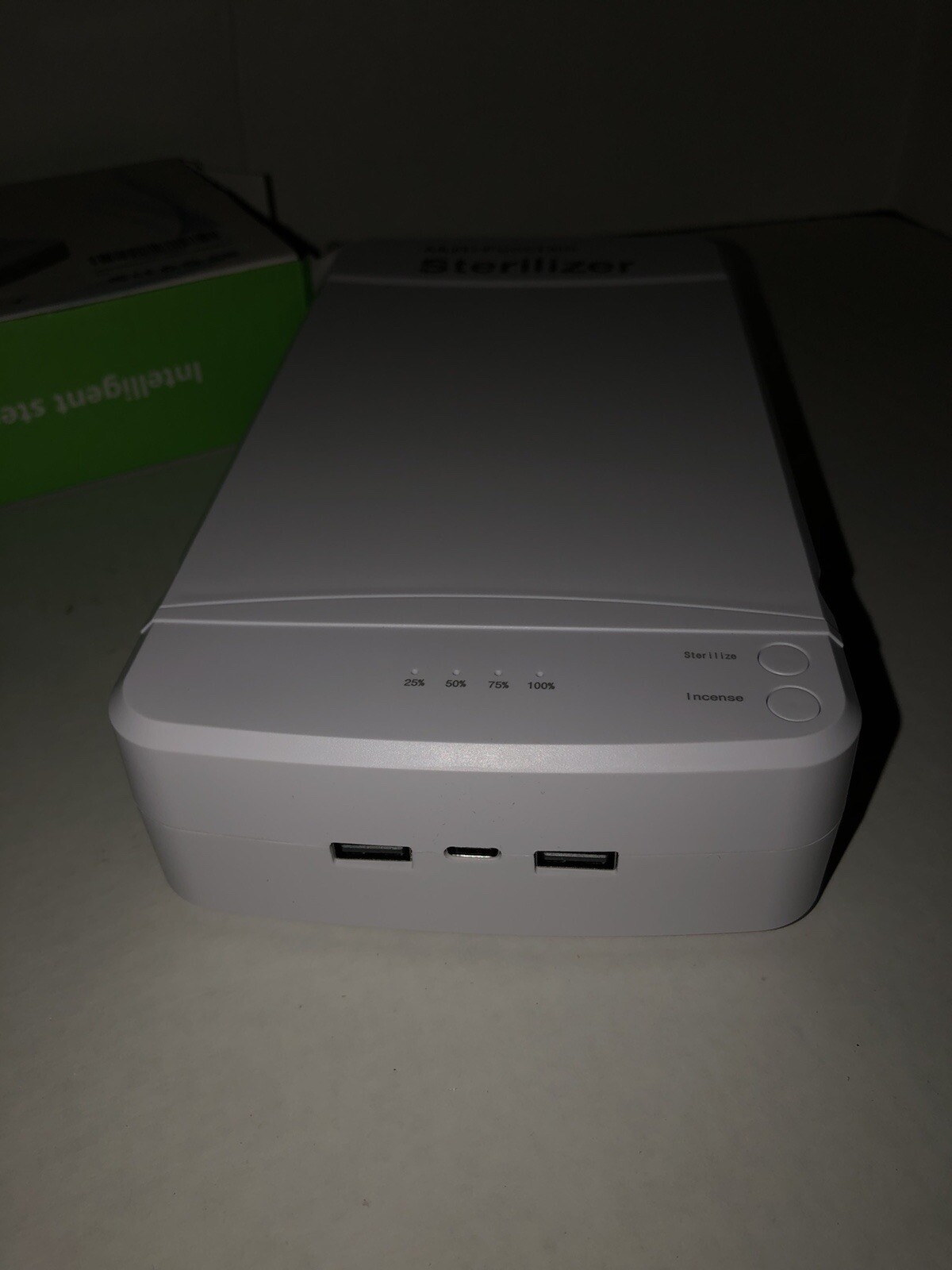 UV Disinfectant Sterilization Box (WHITE) 360*C, Openbox Great For Cell Phones