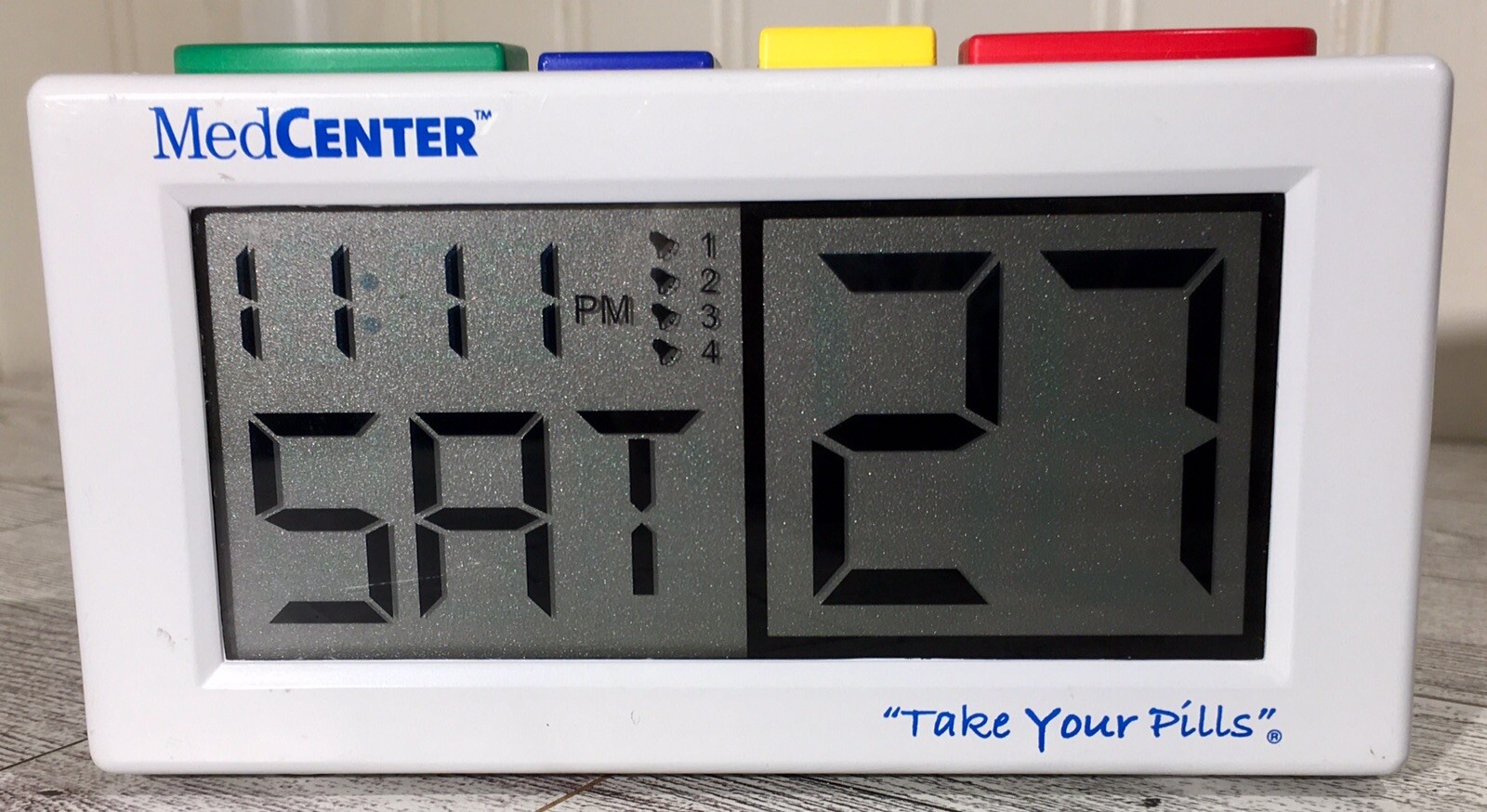 MedCenter Talking Alarm Clock 4 Different Alarm Settings With 6 Ft. Adapter Cord