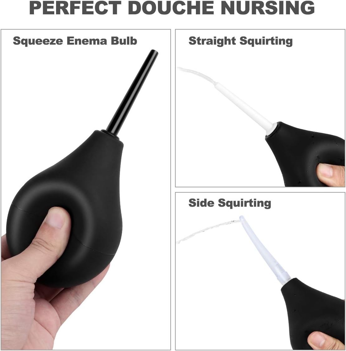 Complete Enema Douche Kit for Optimal Hygiene – 3 Interchangeable Nozzles