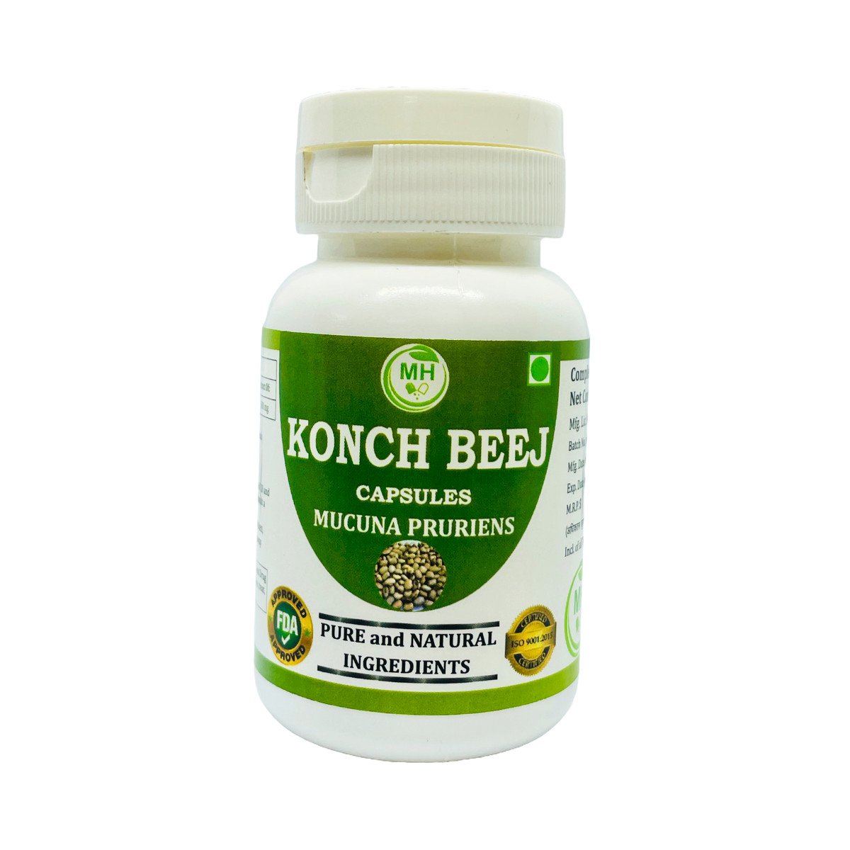 Morsan’s Mucuna Pruriens (Konch Beej)Capsule For Boost Immunity Pack of 60x500mg