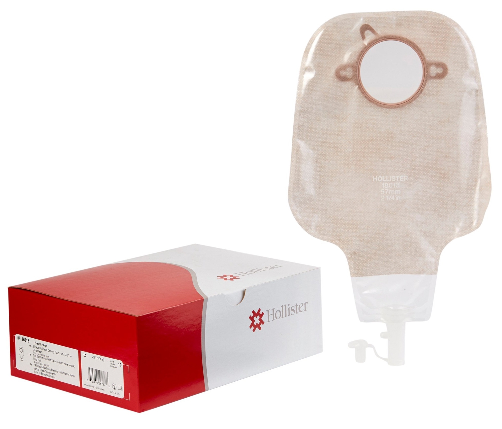 New Image 2-Piece High Output Drainable Ostomy Pouch, Box of 9, NEW W/O PACKAGE