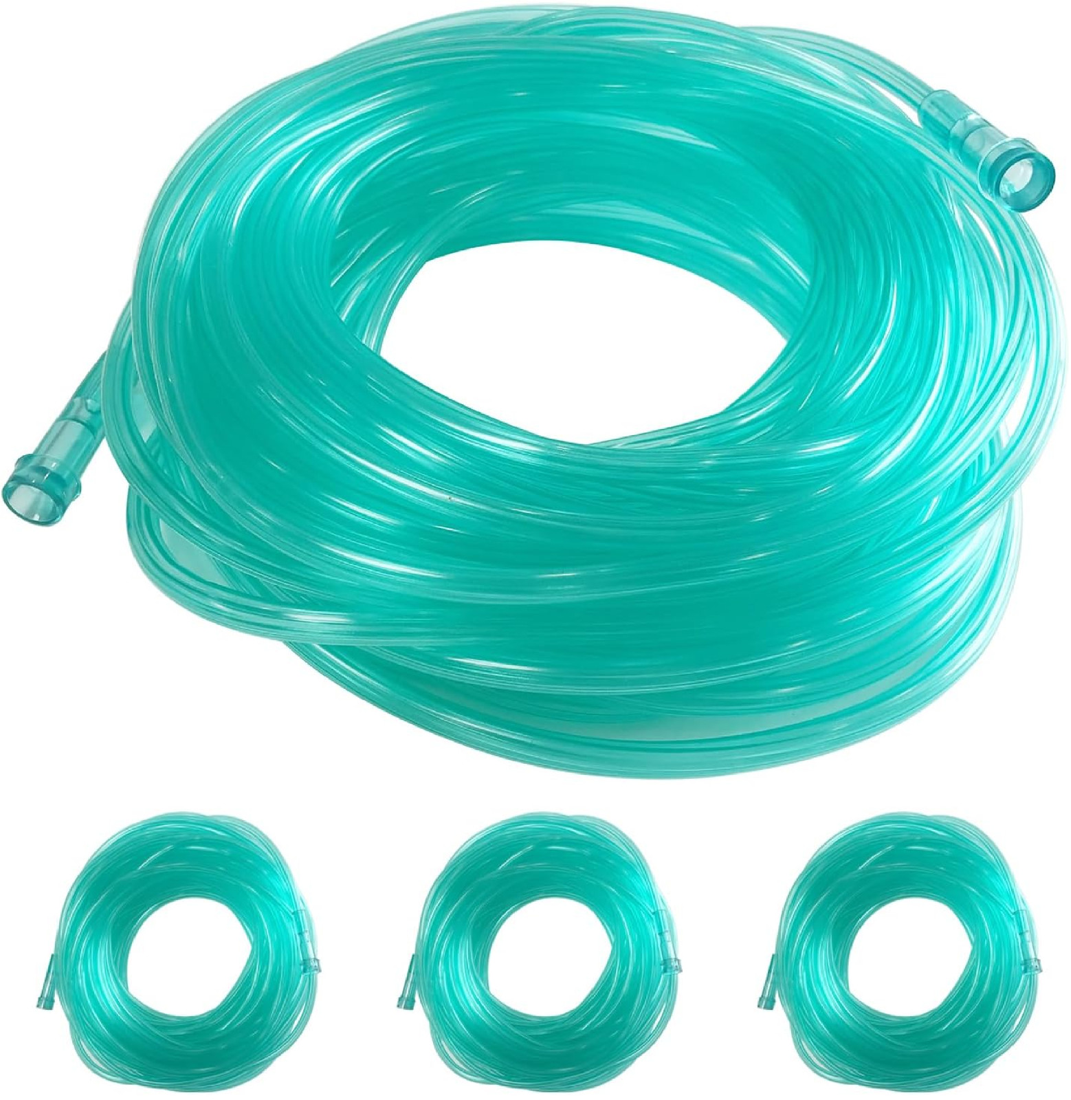 3 Pack Oxygen Tubing,50Ft Green Crush Resistant Oxygen Supply Tubing,Non Kinking