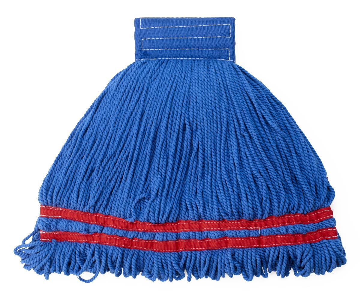 Microfiber String Wet Mop, Blue, 10 oz., Case of 6