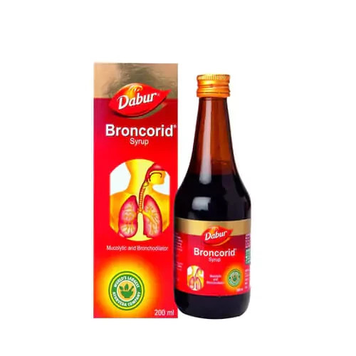 Dabur Broncorid Syrup 200 ML | Herbal Wellness Support | FREE SHIPPING